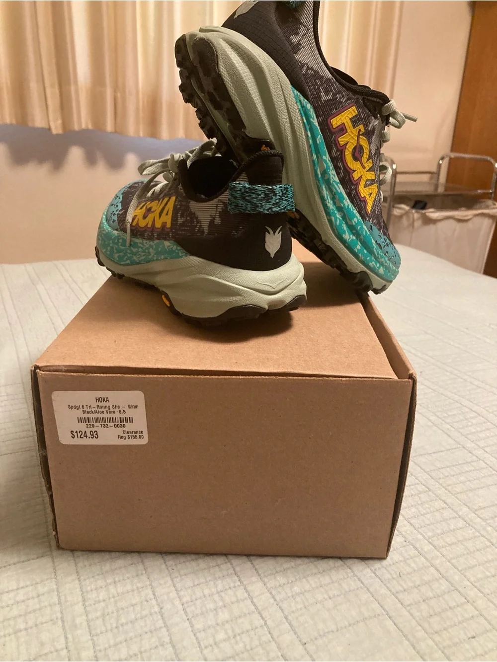 Hoka One One Speedgoat Women's Trail Runners - Teal/Purple/Black/Yellow